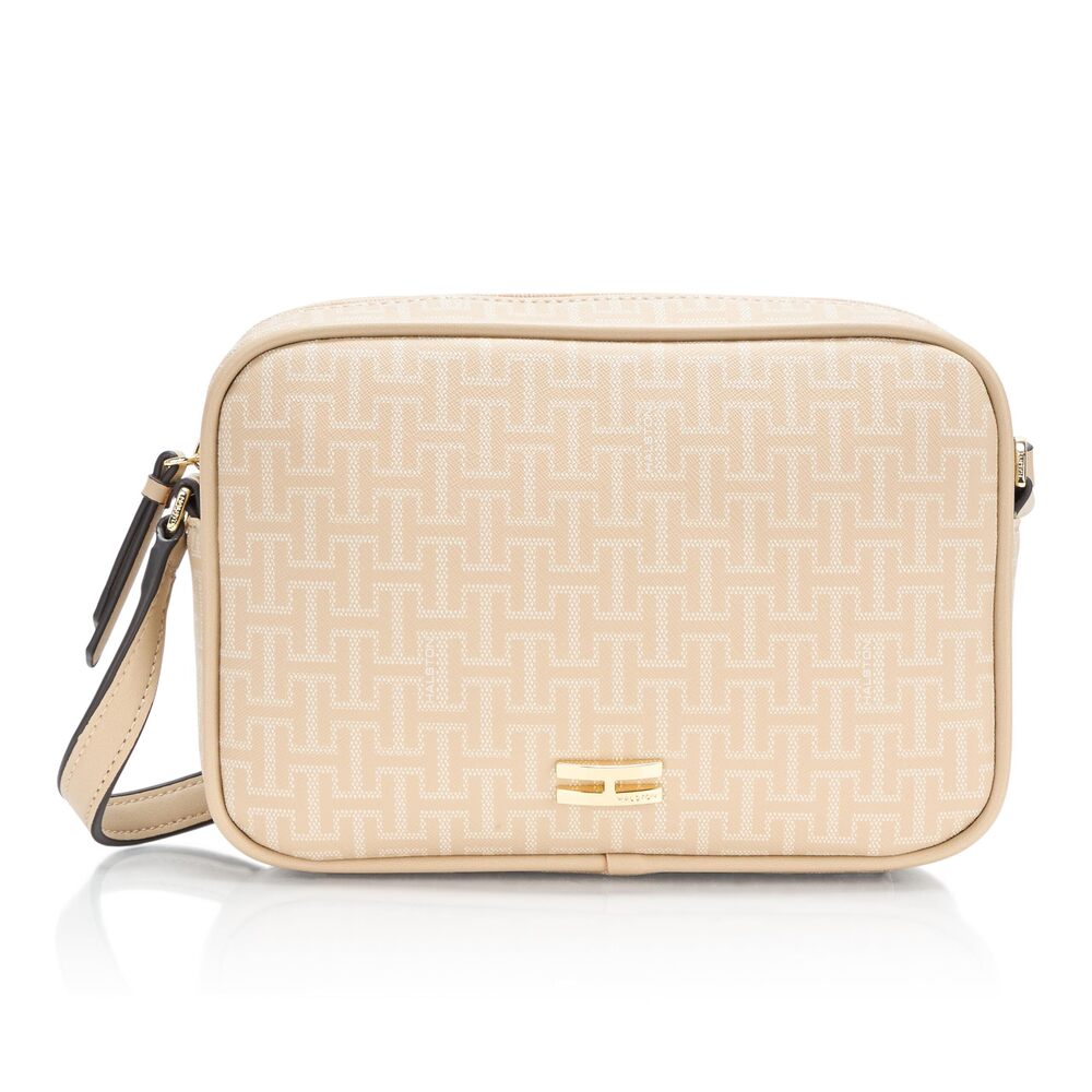 3321 H HALSTON Handbags Crossbody, Desert Sand/Cream, One Size